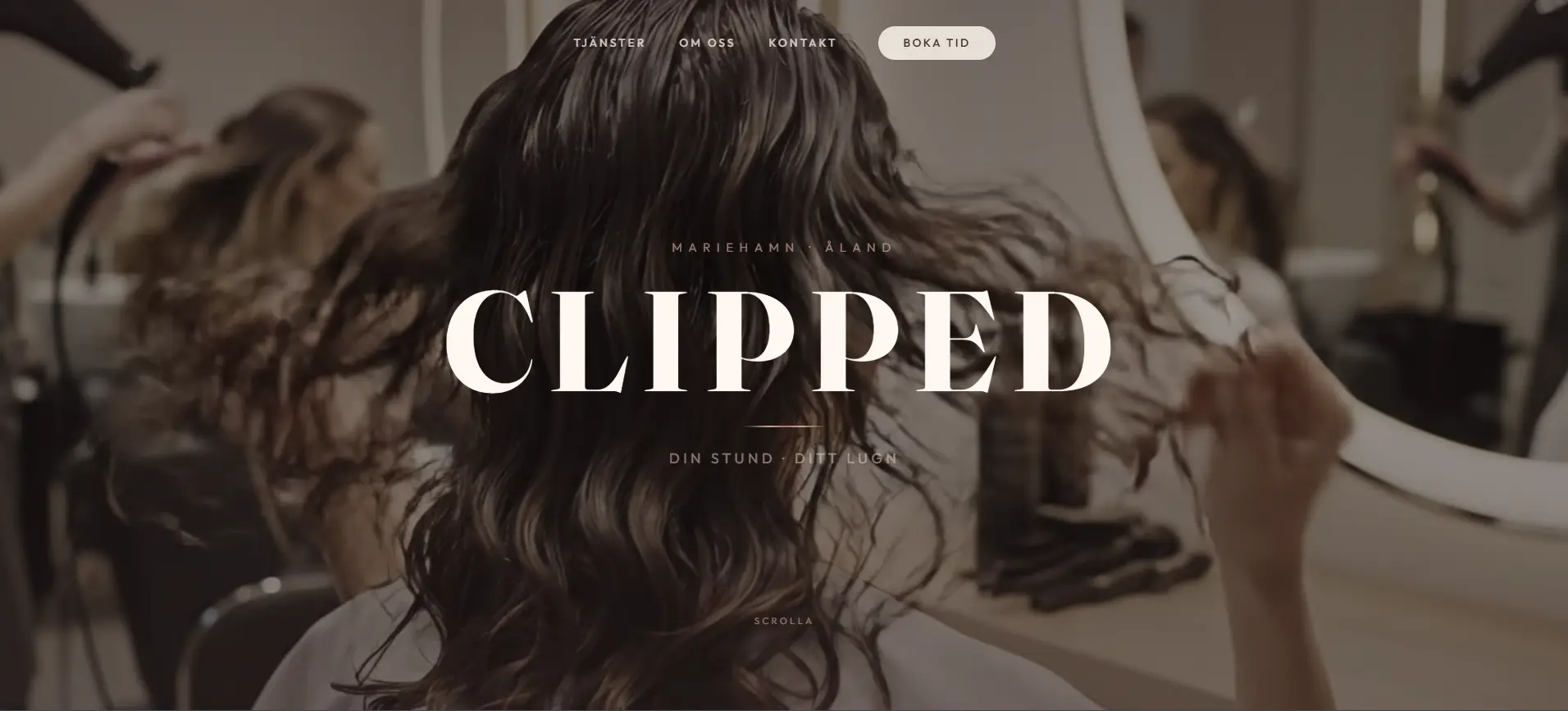 CLIPPED premium webbutvecklingskoncept