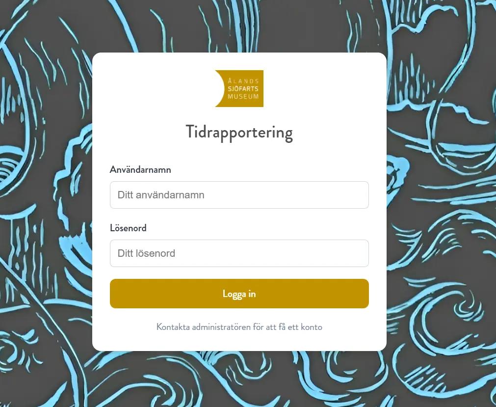 Inloggning och översikt för systemen